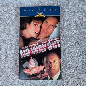 No Way Out VHS Movie Kevin Costner Gene Hackman Thriller MGM Movie Time